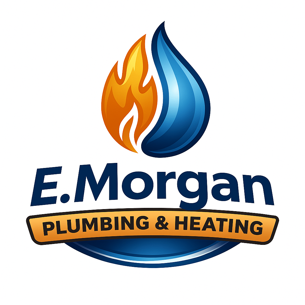 e.morgan plumbing & heating logo upscaled transparent